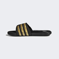 adidas Men's Adissage Comfort Slide Sandals 11 Cblack/Goldmt/Cblack