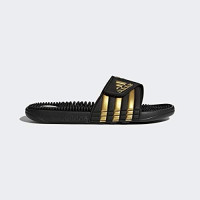 adidas Men's Adissage Comfort Slide Sandals 11 Cblack/Goldmt/Cblack