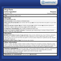 WELMATE - 4% Lidocaine Numbing Patch - Maximum Strength - Temporary Relief of Pain, Back, Neck, Shoulders, Knees, Elbows, Minor Skin Irritations - Topical Analgesic Unscented - 30 ct 30 Count (Pack of 1)