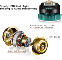 OFFNOVA Electric Automatic Coin Sorter & Change Counter Machine, Coins up to 300 Coins Per Minute, Large LED Digital Display, Supports All Denomination of US Coins
