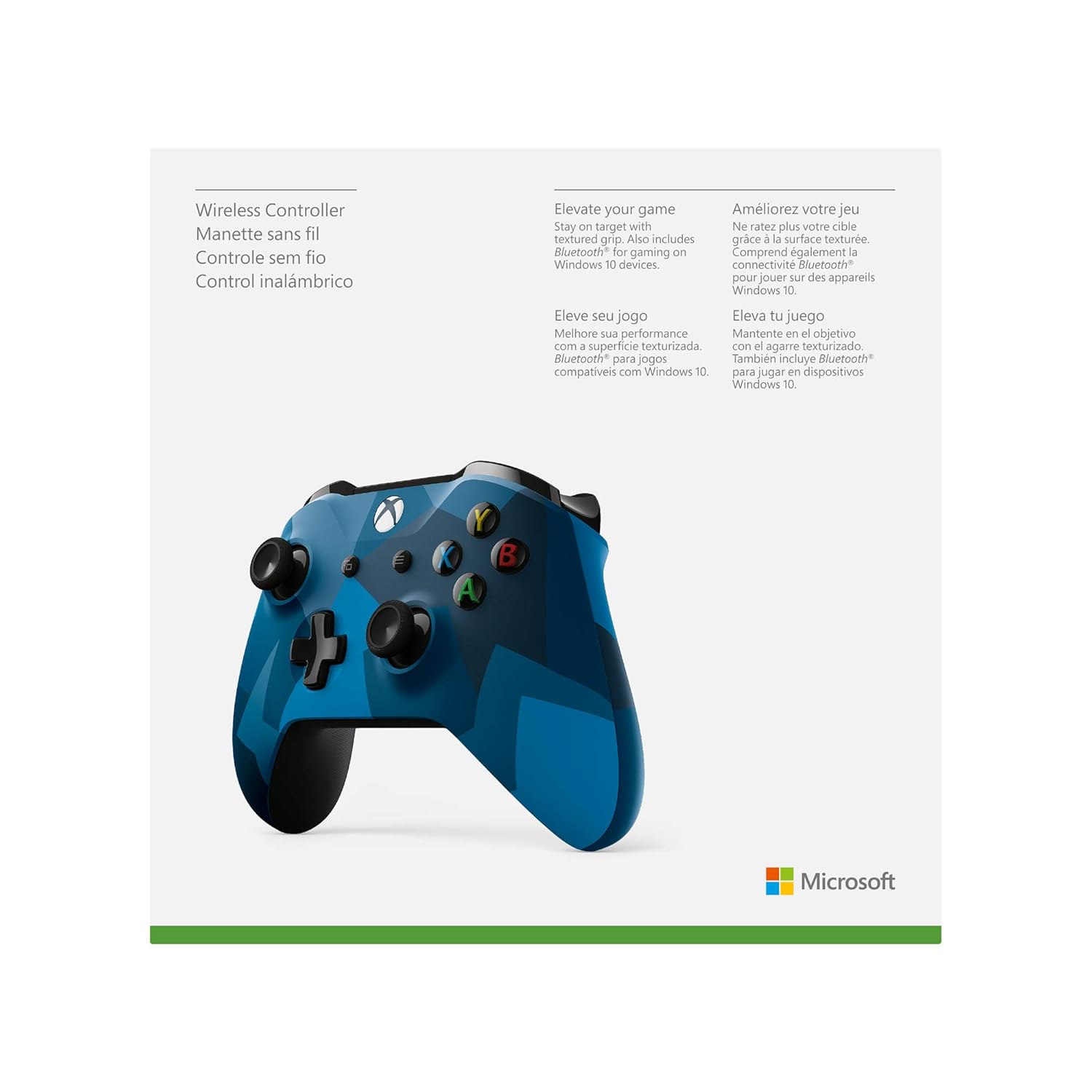 Microsoft Xbox One Wireless Controller, Midnight Forces II Special Edition - Xbox One