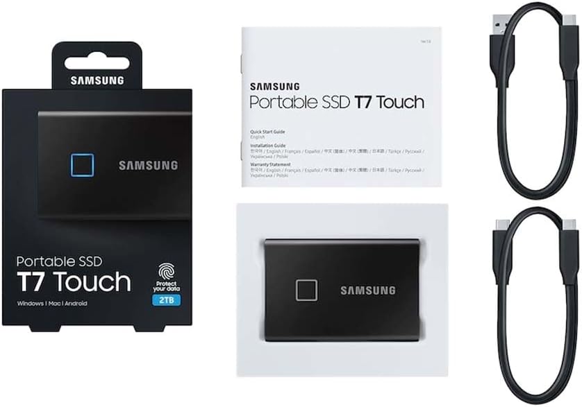 Samsung MU-PC2T0K/WW 2TB T7 Touch SSD Black