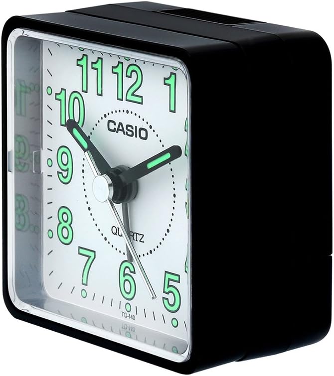 Casio TQ-140-1B Tq140 Travel Alarm Clock - Black