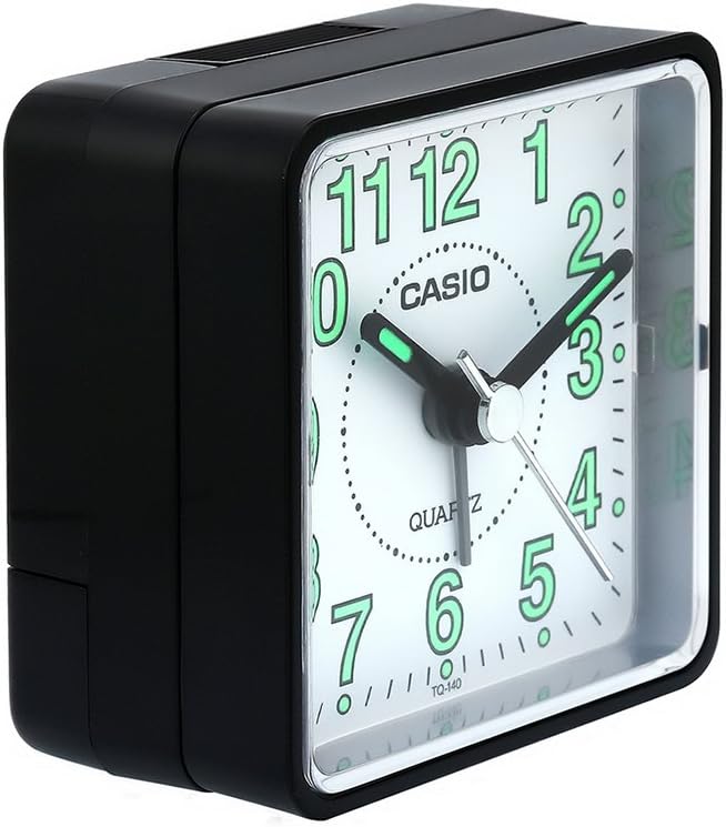 Casio TQ-140-1B Tq140 Travel Alarm Clock - Black