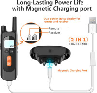 NVK Shock Collar, Dog Training Collar with Remote for Medium Large Dogs, Rechargeable Dog Shock Collar with Shock, Vibration, Beeps Modes, IPX7 Waterproof, Range up to 1600Ft