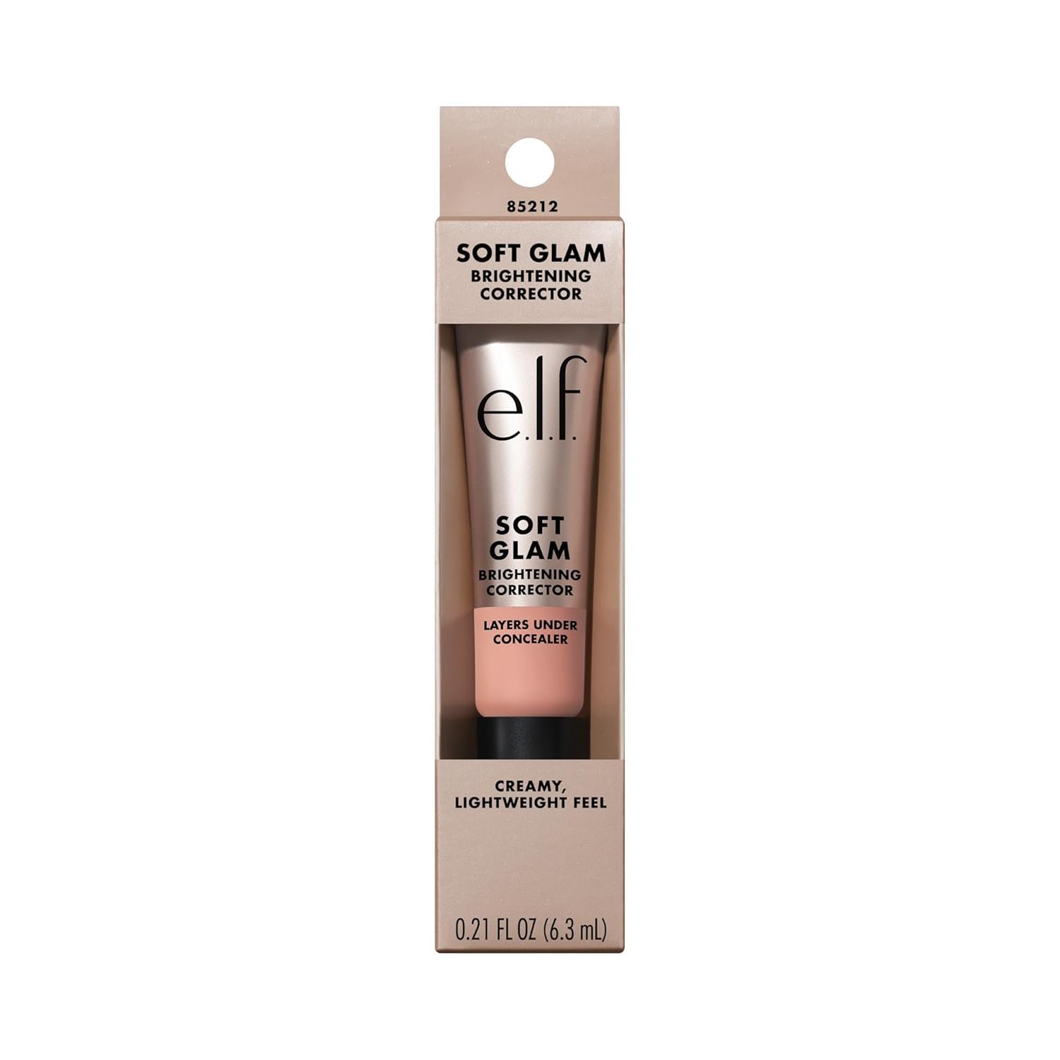 e.l.f. Soft Glam Brightening Corrector, Helps Minimize Dark Circles & Discoloration, Hydrating With A Natural Finish, Vegan & Cruelty-Free, Light Pink Light Pink 0.21 Fl Oz (Pack of 1)