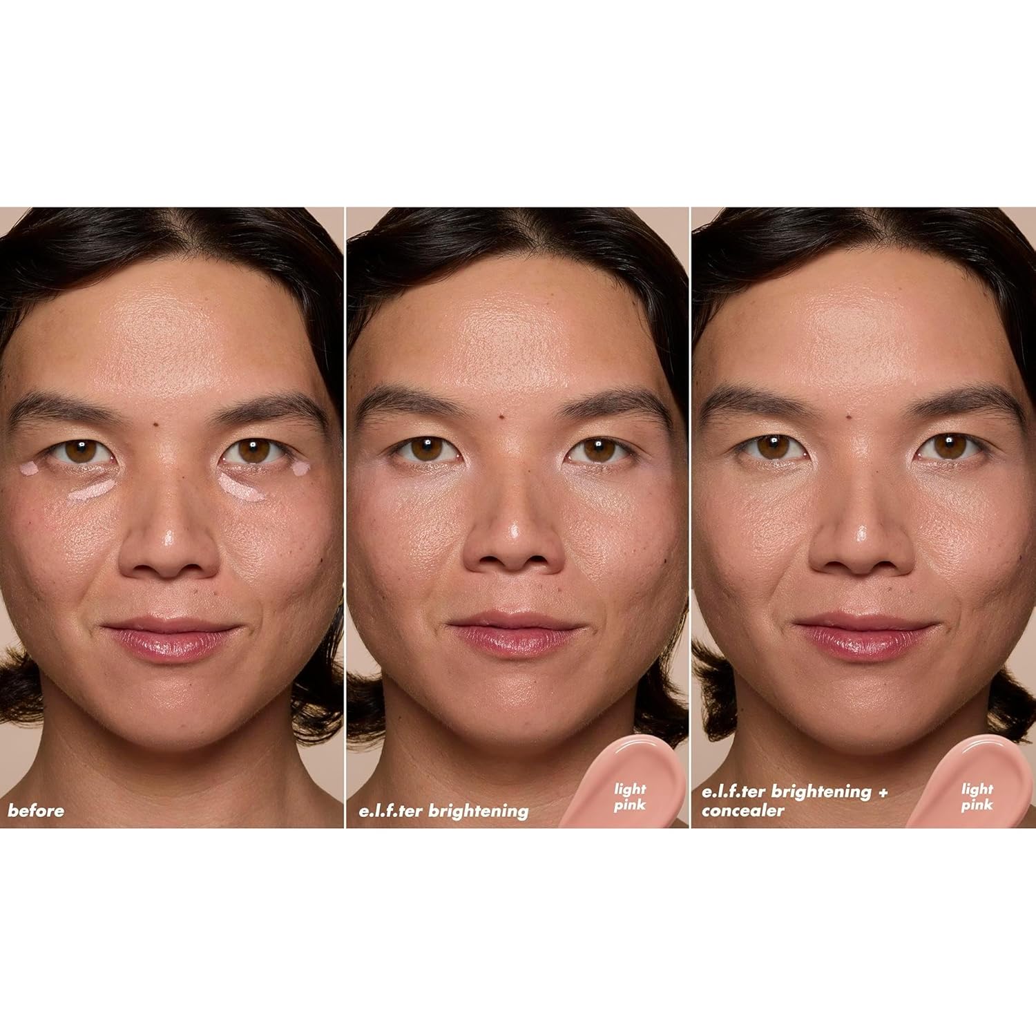 e.l.f. Soft Glam Brightening Corrector, Helps Minimize Dark Circles & Discoloration, Hydrating With A Natural Finish, Vegan & Cruelty-Free, Light Pink Light Pink 0.21 Fl Oz (Pack of 1)