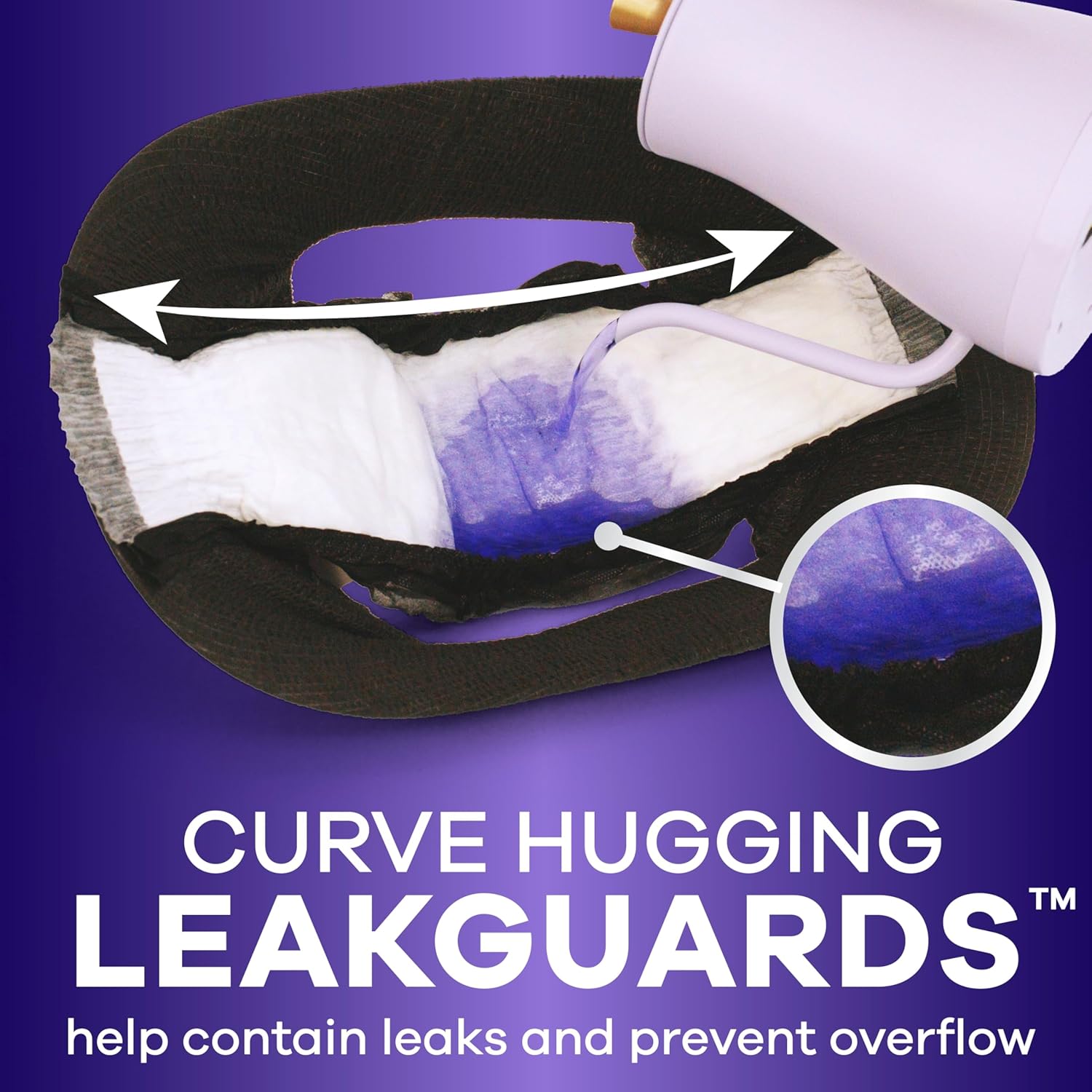 Always Discreet Night, Reimagined Adult Diapers for Women, Extended Overnight Absorbency Incontinence and Postpartum Underwear Size XL/XXL, 360 Degree Coverage While Laying Down, 14 Count​ X-Large 14