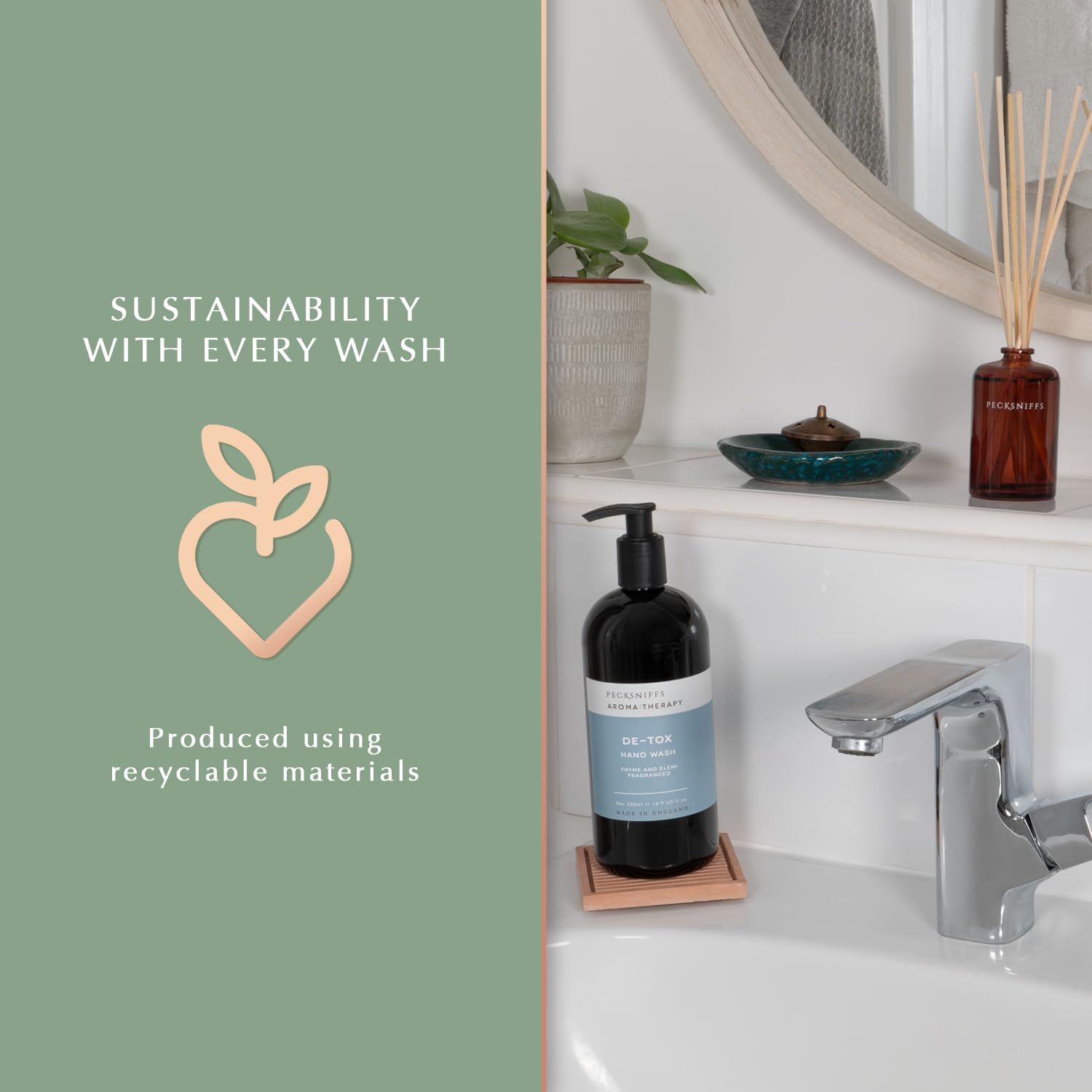 Pecksniff's Aroma:Therapy De-Tox 500 ml/16.9 fl oz Hand Wash De-Tox 16.9 Fl Oz (Pack of 1)