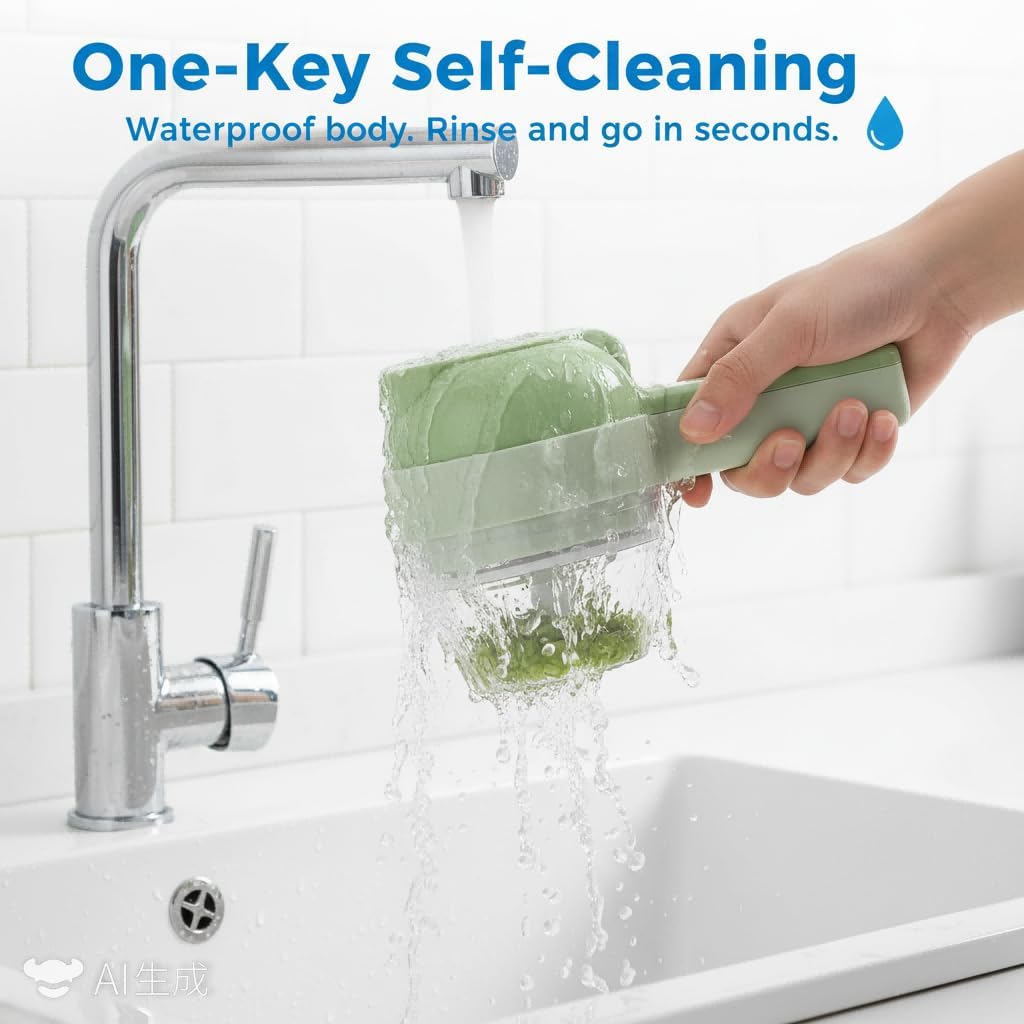 Multi functional electric vegetable slicers，4-in-1vegetable cutter, garlic chopper mini, garlic food processor, electric wireless food slicer