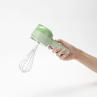 Multi functional electric vegetable slicers，4-in-1vegetable cutter, garlic chopper mini, garlic food processor, electric wireless food slicer