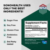 Spectrum 5 Magnesium Complex for Women & Men | Patented Aqua-Ionic® 5X Absorption Technology | 500mg Glycinate, Citrate, Malate + 72 Trace Minerals | Deep Sleep, Leg Cramp Relief & Calm | Non-Laxative 60 Count (Pack of 1)