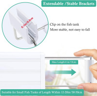 HITOP Full Spectrum LED Aquarium Light – 16-24” Classic Fish Tank Light with Timer, Aquarium Plant Light with Stable Extendable Brackets (16-24in)