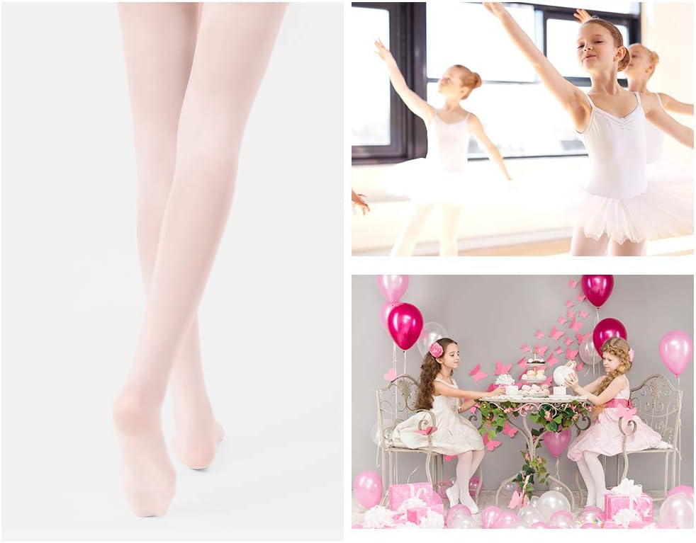 Stelle Girls Ballet Dance Students School Footed Tight (Toddler/Little Kid/Big Kid) 6-8 Years 1-ballet Pink