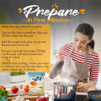 Fusion Select 2 Packs Korean Rice Cakes - Tteokbokki Stick Gluten Free 21.16oz Per Pack 42.32 Ounce (Pack of 1)