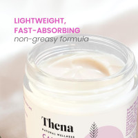 THENA CALM Face Moisturizer Cream Organic & Natural Skin Care, Ultra Hydrating With Hyaluronic Acid & Lavender Plant-based Skincare Anti-Aging Face Cream Dry Skin Facial Moisturizer