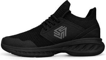Mens Slip On Walking Shoes Non Slip Running Shoes Breathable Workout Shoes Lightweight Gym Sneakers 10.5 All Black