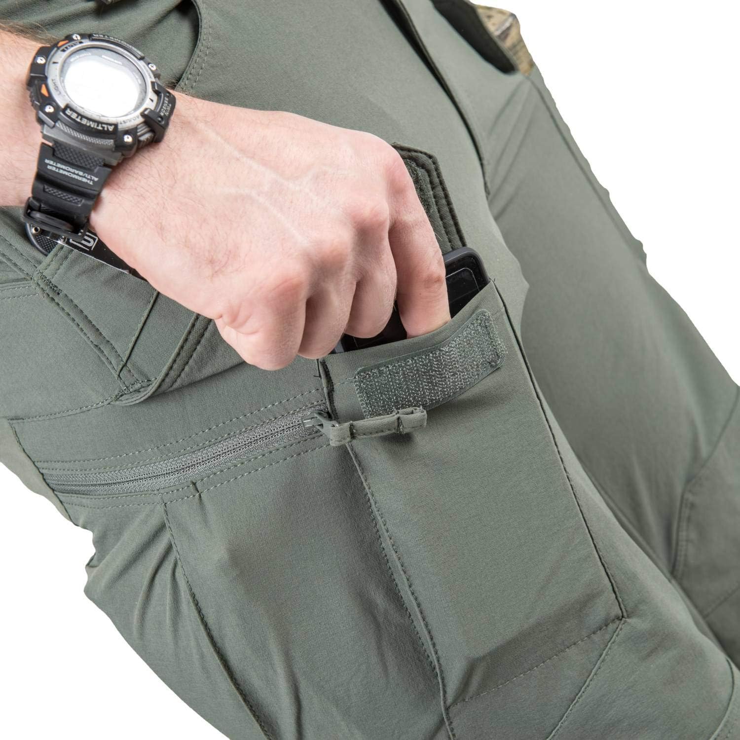 Helikon-Tex OTP Outdoor Tactical Pants - Hiking, Law Enforcement, Work Pants 32W x 32L Taiga Green Versastretch