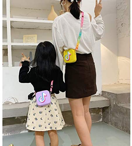 Cute Mini TIK Handbags Shoulder Crossbody Wallet Handbag Purse Messenger Bag Toy Gifts for Little Girls 