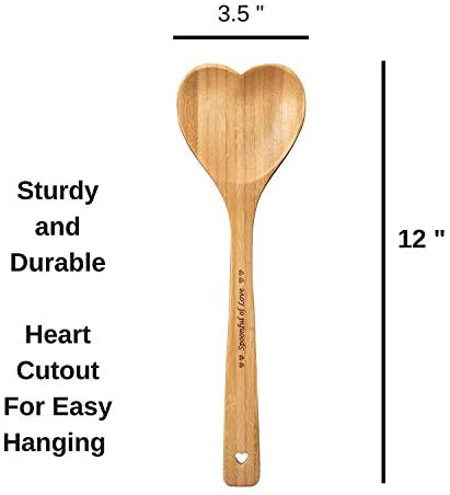 Eco-Friendly Tableware Heart Shaped Spoon Home Garden Kitchen Dining 
