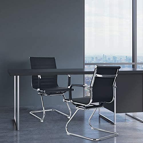 Black & Chrome Meeting/Waiting/Conference Room/Office Chairs  50 available 