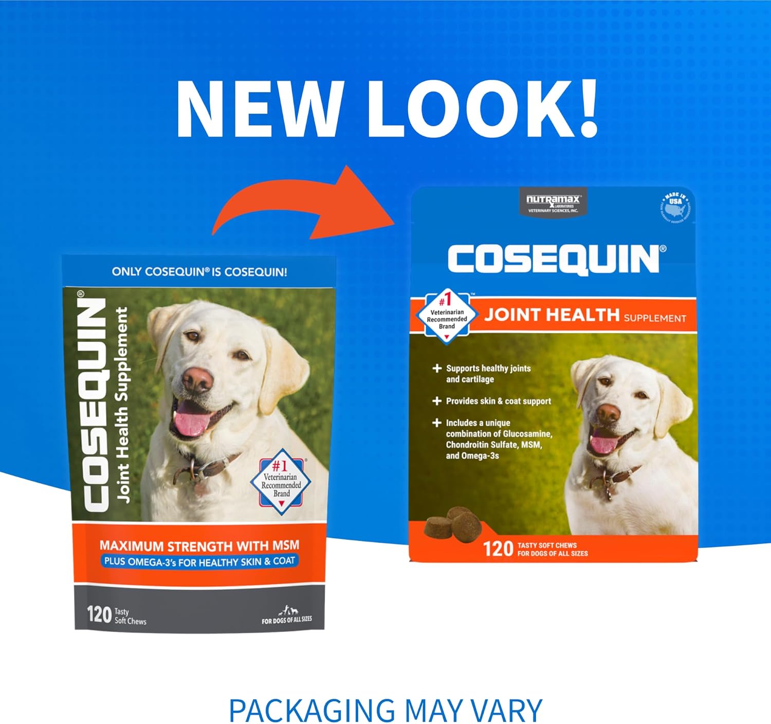 Cosequin Soft Chews with MSM and Omega-3s, 120 ct : Pet Supplies