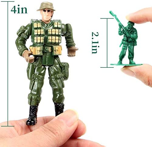 Bvrorere Knight and Orcs Warriors Action Figures Toys Soldiers Playset with Military Weapons Accessories for Kids Boys Girls,8PCS,Best Age 6 7 8 9 10 