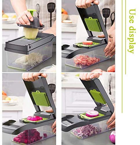 13-in-1 Vegetable Chopper Multifunctional Food Choppers Onion Chopper  Vegetable Slicer Cutter Dicer Veggie Chopper with 7 Blades - AliExpress