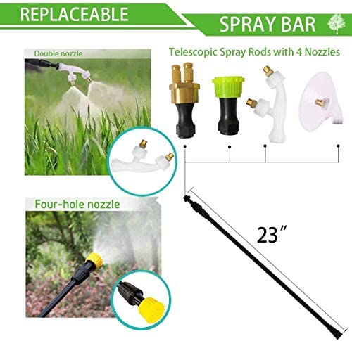 Rechargeable electrostatic Sprayer with Replaceable nozzles Mndrlin 4.2 Gallon Battery-Powered Backpack Sprayer 