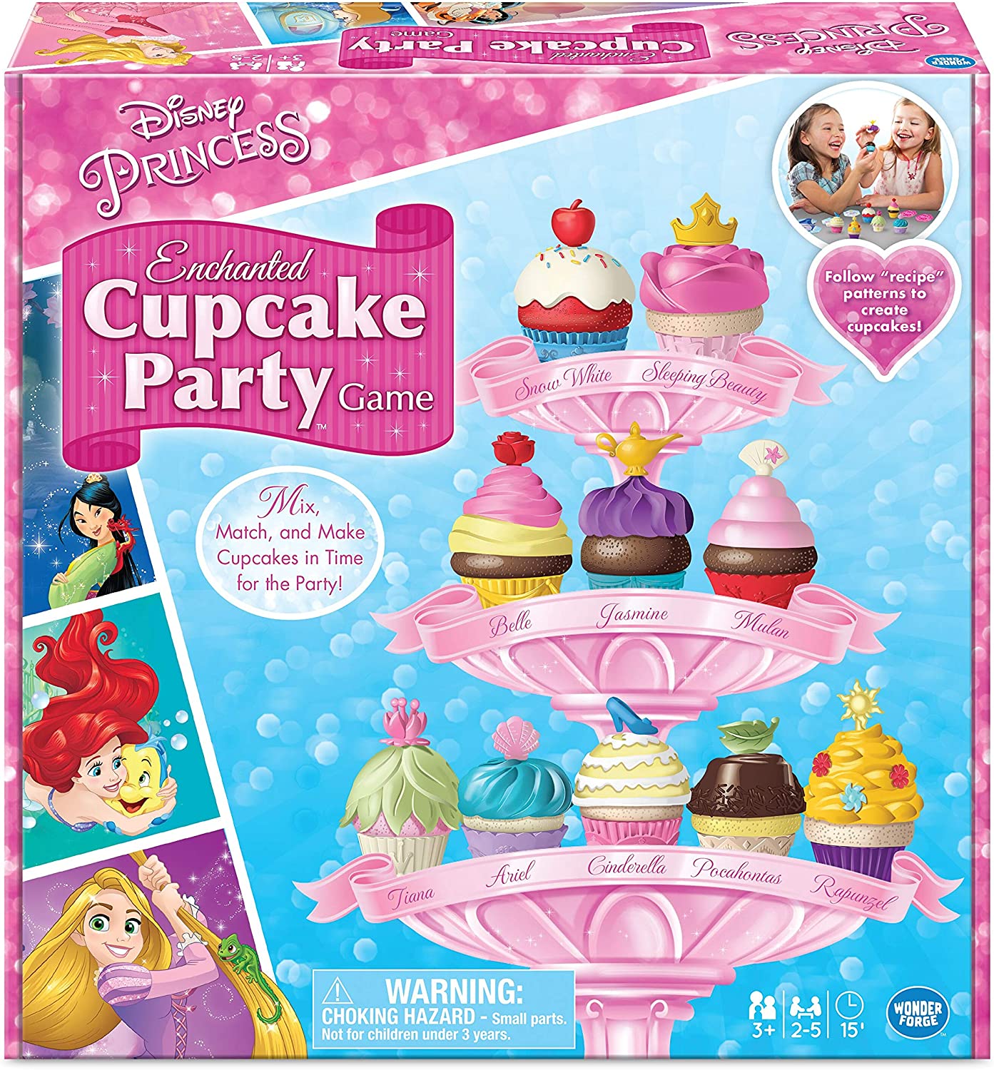 Wonder Forge Disney Princess Enchanted Cupcake Party Game For Girls & Boys Ag... 