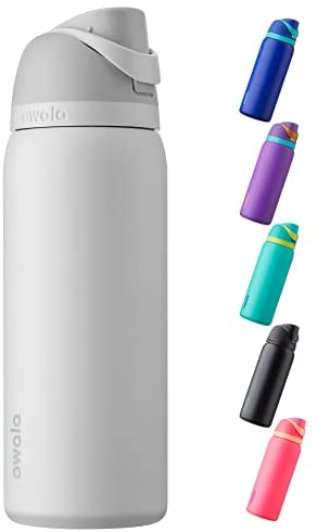 Owala FreeSip Insulated Stainless Steel Water Bottle with Straw for Sports  and Travel, BPA-Free, 24-Ounce, Tide Me Over