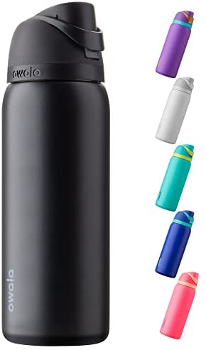  Owala FreeSip Insulated Stainless Steel Water Bottle with Straw  for Sports and Travel, BPA-Free, 24-Ounce, Tide Me Over : Home & Kitchen