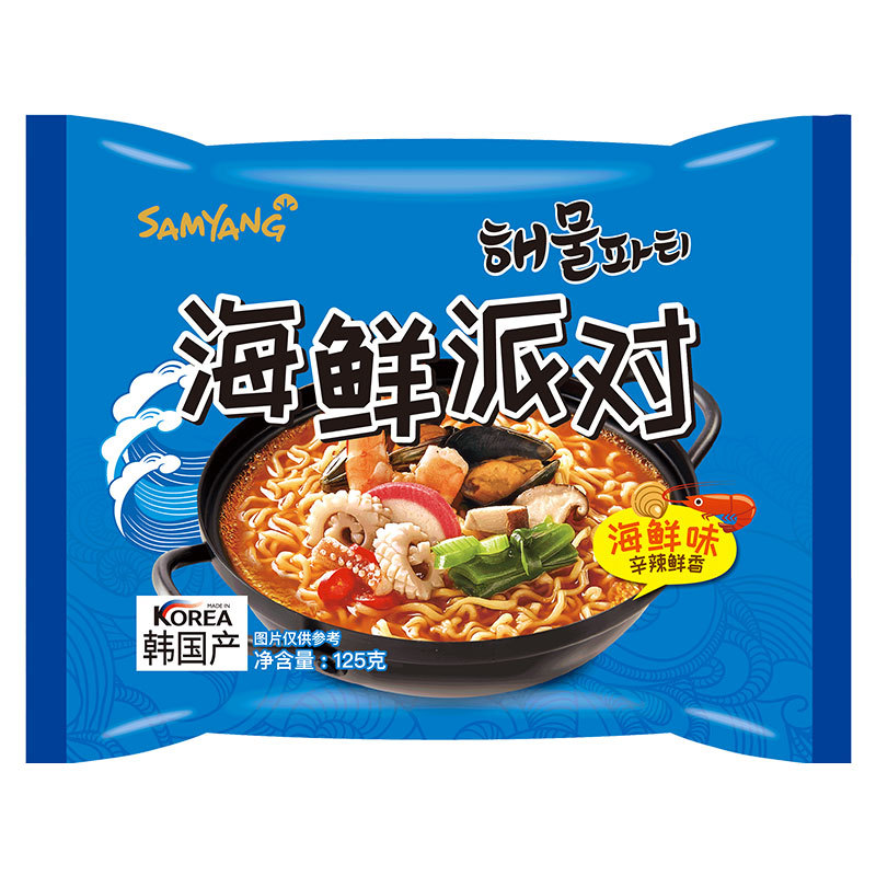 Instant noodles imported from Korea abnormal spicy noodles 140g Sanyang Turkey noodles wholesale bagged instant noodles Korean Ramen