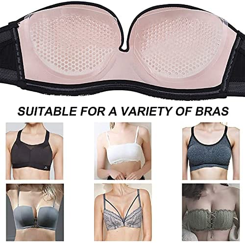 Reusable Gel Breast Pads and Breast Enhancers to Increase Your Cup Size Silicone Bra Inserts Suitable for Bras/Dresses/Suspenders/Swimsuits 