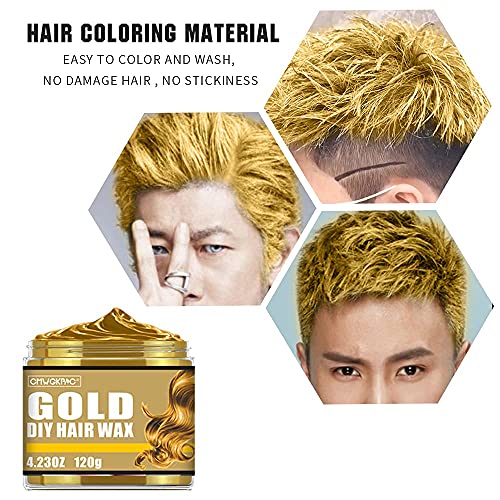 Wholesale 4 Colors Temporary Hair Dye Pink Blue Purple Gold,Hair Color Wax  Washable Dye Hair Wax Color Natural Coloring Hair Cream Hair Colorants for  Women,Men,Kids Halloween Party Cosplay Hair Wax : Beauty