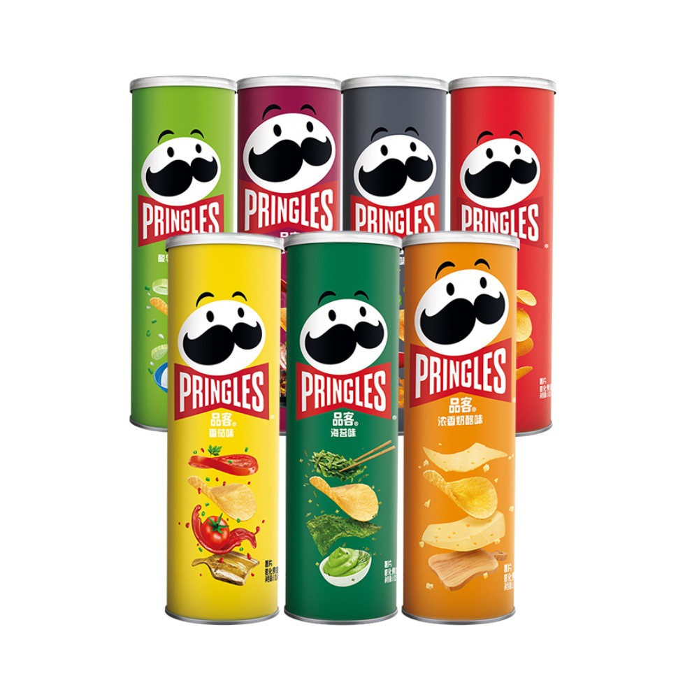 Pinker Potato Chips 110g Canned Original Flavor Potato Chips Expanded Onion Cheese Flavor Snack [fragile, no return, no exchange]
