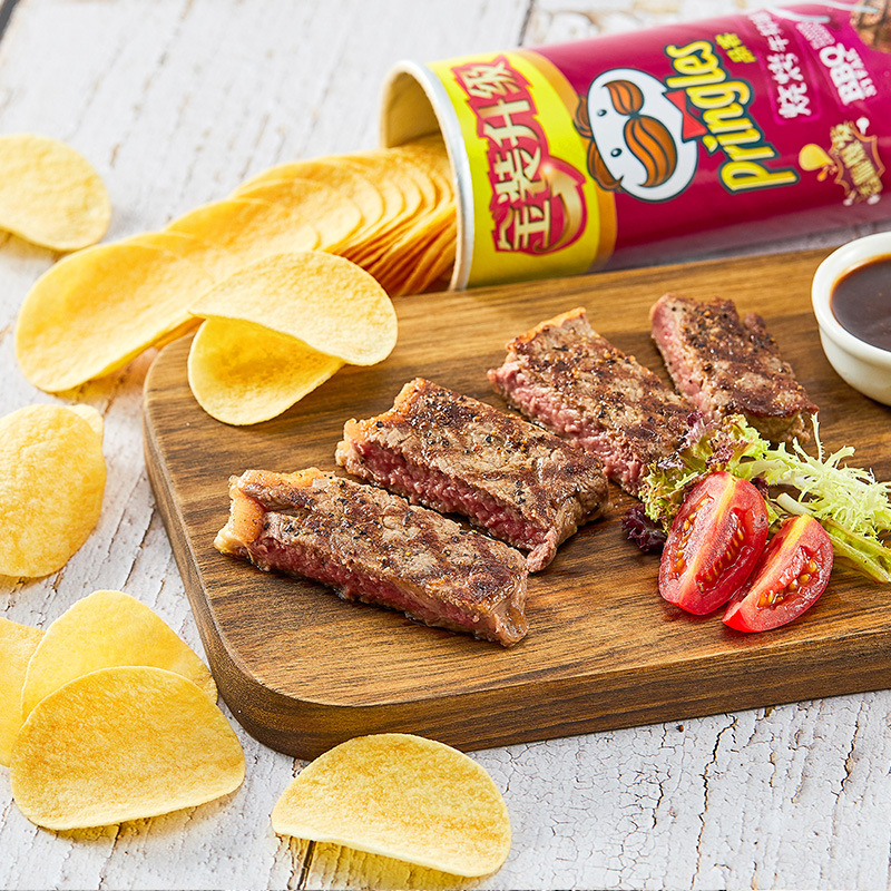 Pinker Potato Chips 110g Canned Original Flavor Potato Chips Expanded Onion Cheese Flavor Snack [fragile, no return, no exchange]