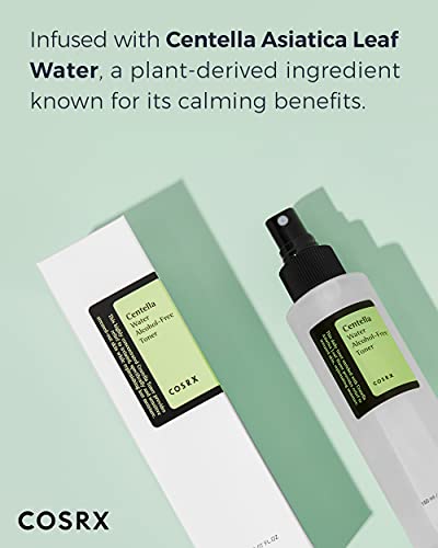 COSRX Centella Water Alcohol-Free Toner, 150ml / 5.07 fl.oz | Centella Asiatica for Soothing | Korean Skin Care, Vegan, Cruelty Free, Paraben Free : Beauty &amp; Personal Care