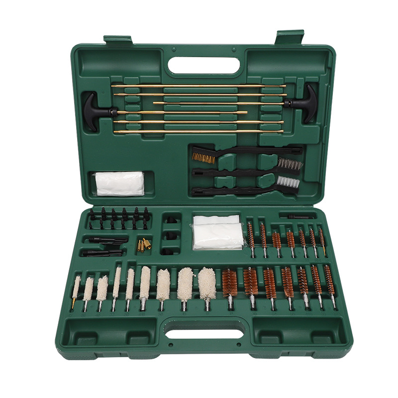 Cross border source gun barrel brush cleaning brush set gun cleaning set copper brush steel wire brush cotton brush combination set