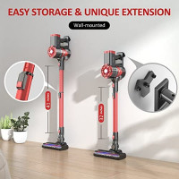Cordless Vacuum Cleaner, 180W Powerful Suction Stick Vacuum with 35min Long Runtime Detachable Battery, 4 in 1 Lightweight Quiet Vacuum Cleaner Perfect for Hardwood Floor Pet Hair: Home & Kitchen