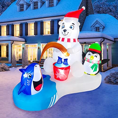 Wholesale BLOWOUT FUN 6ft Length Christmas Inflatable Polar Bear