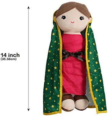 Wholesale Linzy Plush 14'' ( cm) Virgin Mary Doll | Baptism Gift |  Muñeca Virgen de Guadalupe | Virgencita | Catholic Blessed Virgin Mary Doll  Handmade Doll | Mary Doll Our Lady