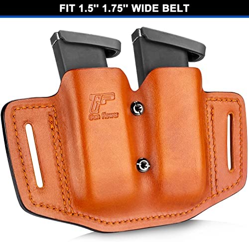 Universal Magazine Pouch Holster 9mm .40 Dual Stack Mag Holder Fits Glock Sig CZ 