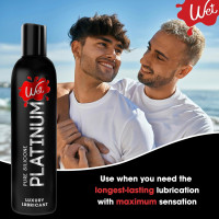 Wet Platinum Silicone-Based Personal Lubricant | Ultra Smooth, Super Slick, Hypoallergenic, Long-Lasting Performance, Waterproof Formula| Lube for Men, Women & Couples, 4.2 fl oz