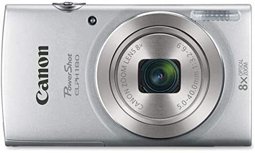 Canon PowerShot ELPH 180 20-Megapixel Digital Camera, Silver : Electronics