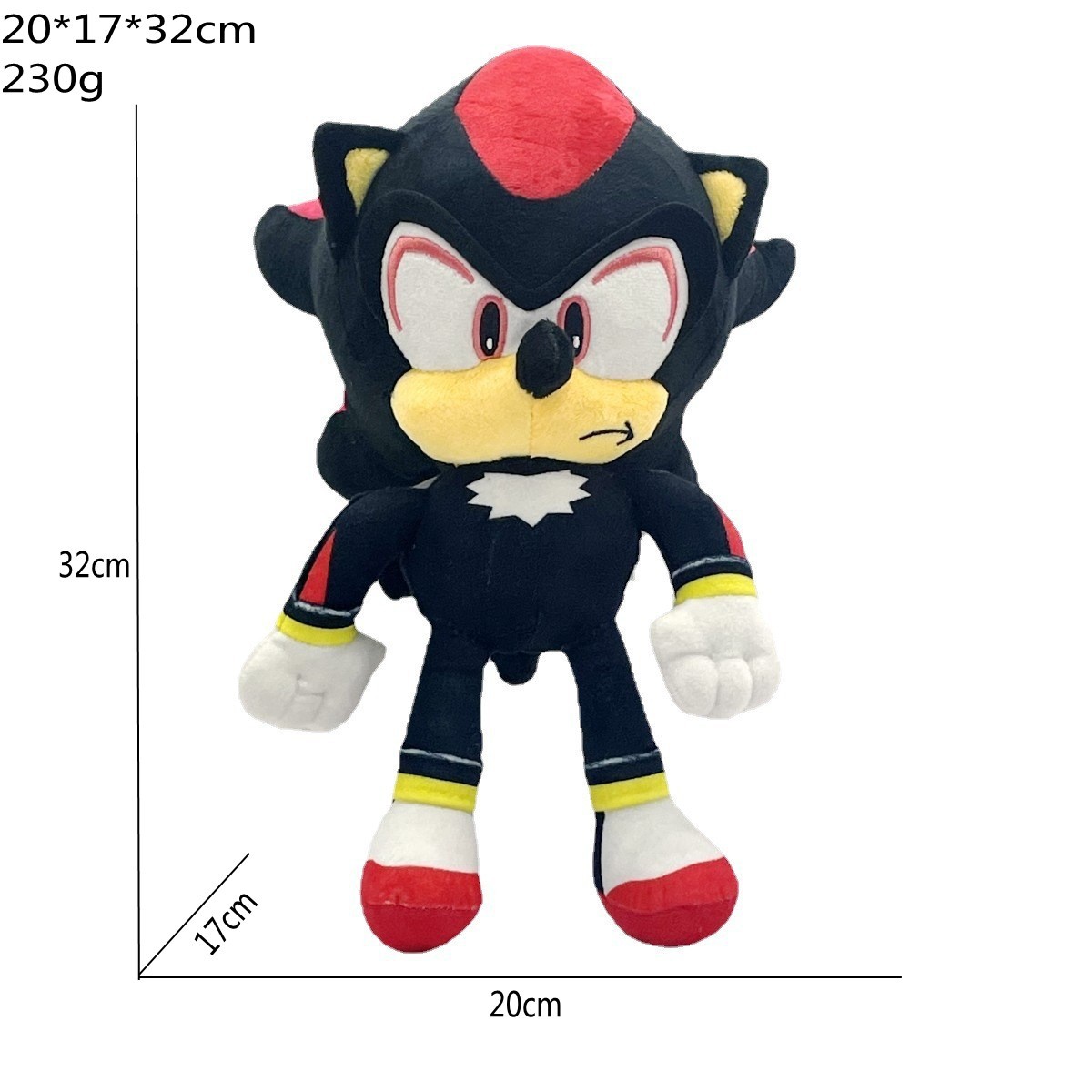 Cross -border hot sale Sonic doll supersonic plush toy mouse hedgehog doll spot direct supply