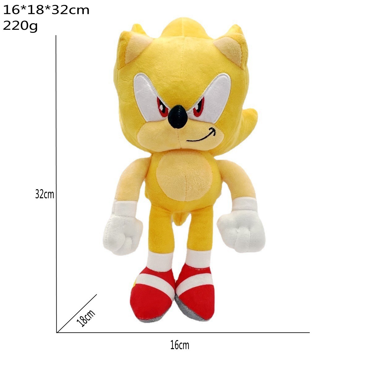 Cross -border hot sale Sonic doll supersonic plush toy mouse hedgehog doll spot direct supply
