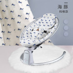 Baby rocking chair baby electric rocking chair rocking table net red coax baby artifact adjust backrest remote control