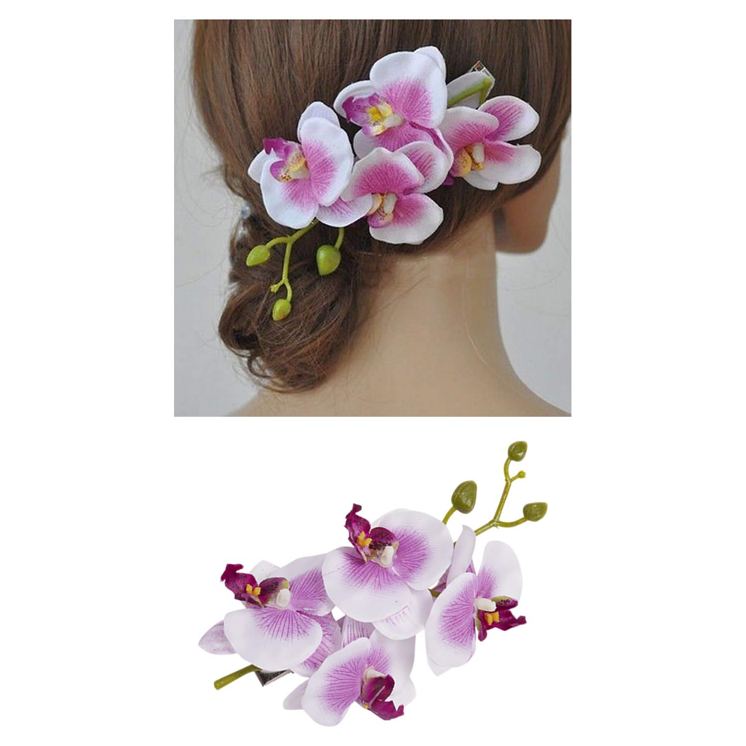 Wholesale 8 Pack Fake Artifical Orchid Flower Hair Clips Barrettes Clamps  With Alligator Brooch Pins Tropical Hair Pieces Accessories Tailand Beach  Holiday Wedding Party Bohemian Hawaiian Headwear for Women | Supply Leader —