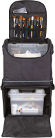 ArtBin 6922SP Tote Express Rolling Portable Art Craft & Sewing Storage Organizer Bag with Wheels-Fits Sewing Machine, 0, Black/Aqua